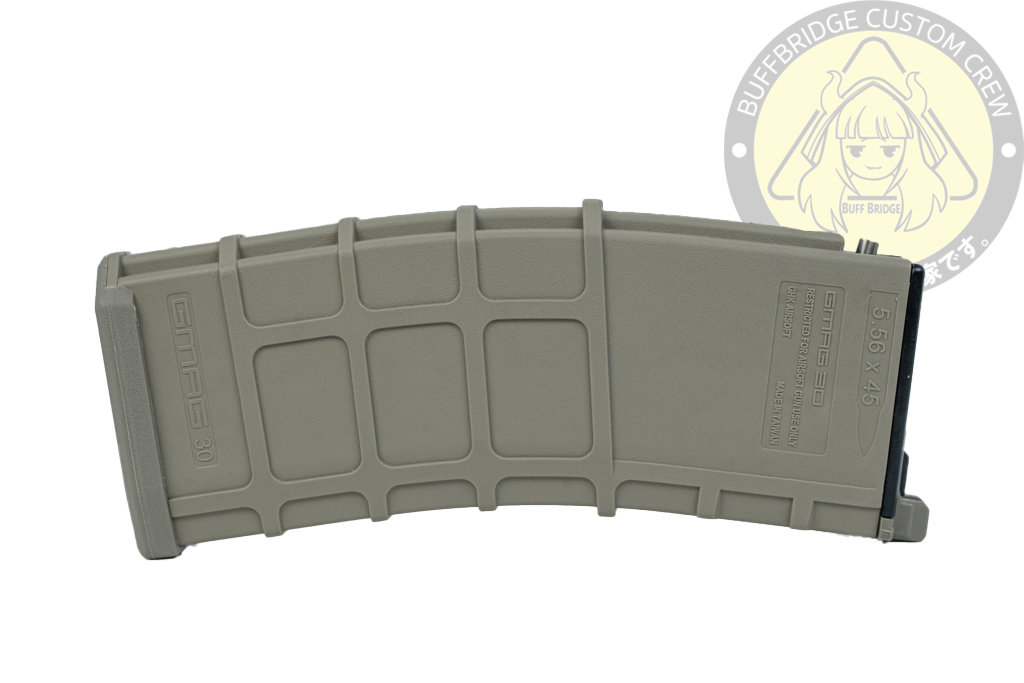 GHK : M4 GMAG Green Gas Magazine V3 (32 rounds, Compatible with G5) - TAN 5