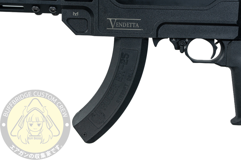 SEAL Airsoft : KC02 Ruger 10/22 VENDETTA Style Folding Stock GBB Airsoft w/ Suppressor (BK) 2