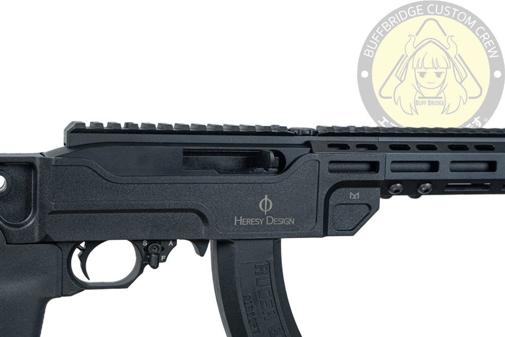 SEAL Airsoft : KC02 Ruger 10/22 VENDETTA Style Folding Stock GBB Airsoft w/ Suppressor (BK) 8