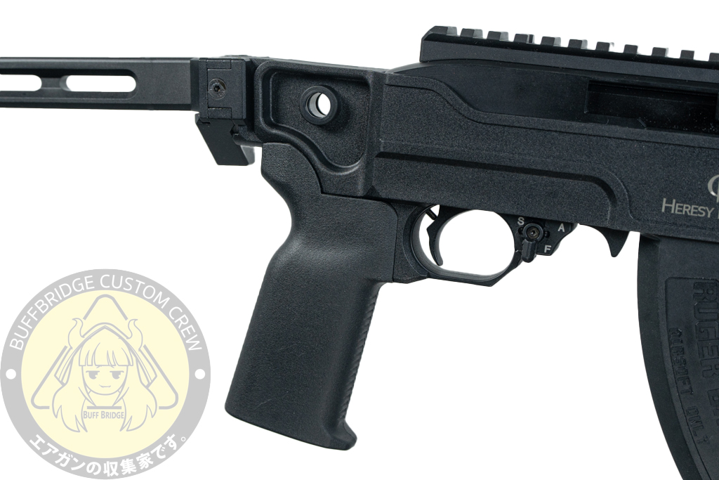 SEAL Airsoft : KC02 Ruger 10/22 VENDETTA Style Folding Stock GBB Airsoft w/ Suppressor (BK) 9