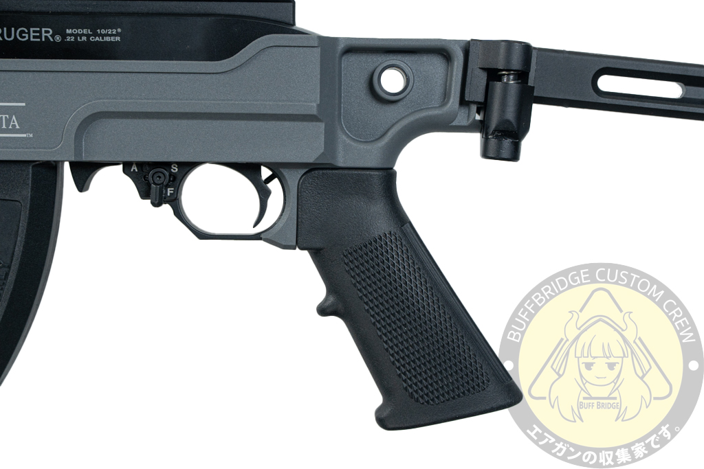 SEAL Airsoft : KC02 Ruger 10/22 VENDETTA Style Folding Stock GBB Airsoft (Gray) 5