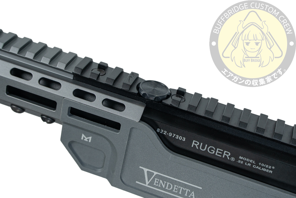 SEAL Airsoft : KC02 Ruger 10/22 VENDETTA Style Folding Stock GBB Airsoft (Gray) 6