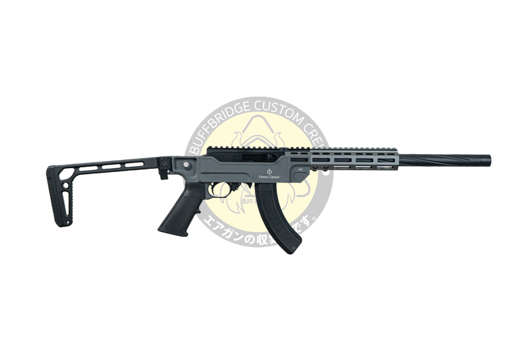 SEAL Airsoft : KC02 Ruger 10/22 VENDETTA Style Folding Stock GBB Airsoft (Gray) 7