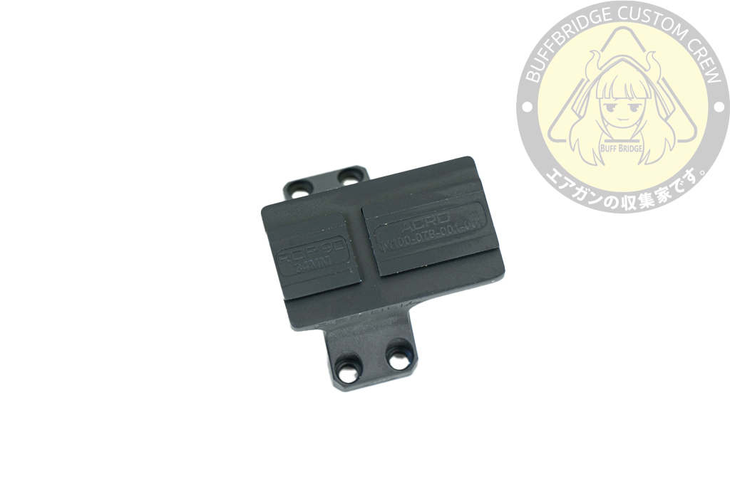Angry Gun : AUS Style ROF-90 Type ACRO Spec Optic Mount For AUS Style 34mm 1.54" Scope Mount BK 4
