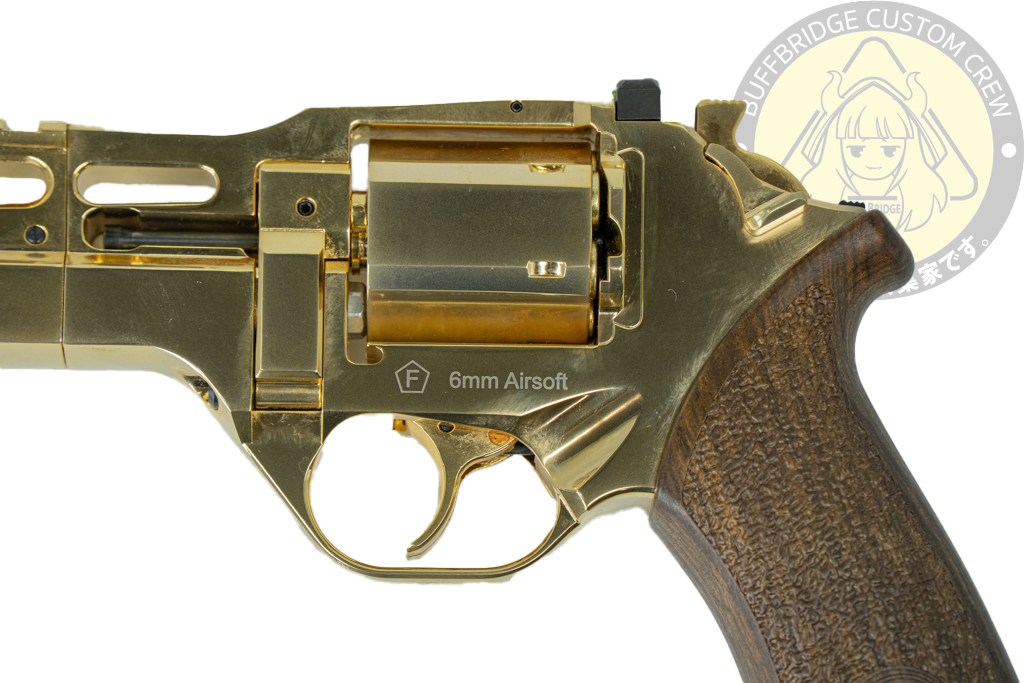 BO Manufacture : Chiappa Rhino 60DS .357 Magnum Style Airsoft Revolver (CO2) - Gold 18K (Limited Edition) 3