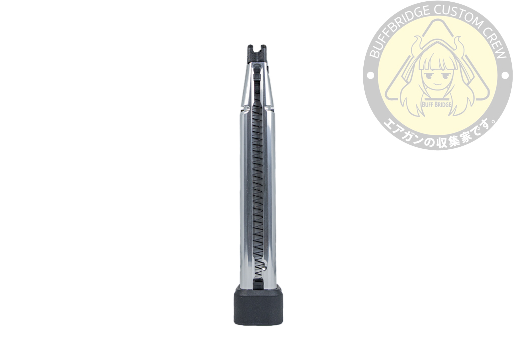 TTI AIRSOFT : 40Rds CNC Aluminum Lightweight Hi-Capa Gas Airsoft Magazine -SILVER 3