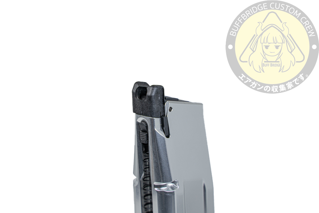 TTI AIRSOFT : 40Rds CNC Aluminum Lightweight Hi-Capa Gas Airsoft Magazine -SILVER 6