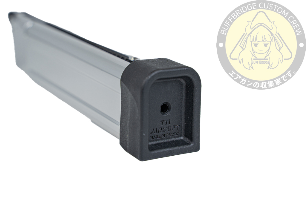 TTI AIRSOFT : 40Rds CNC Aluminum Lightweight Hi-Capa Gas Airsoft Magazine -SILVER 7