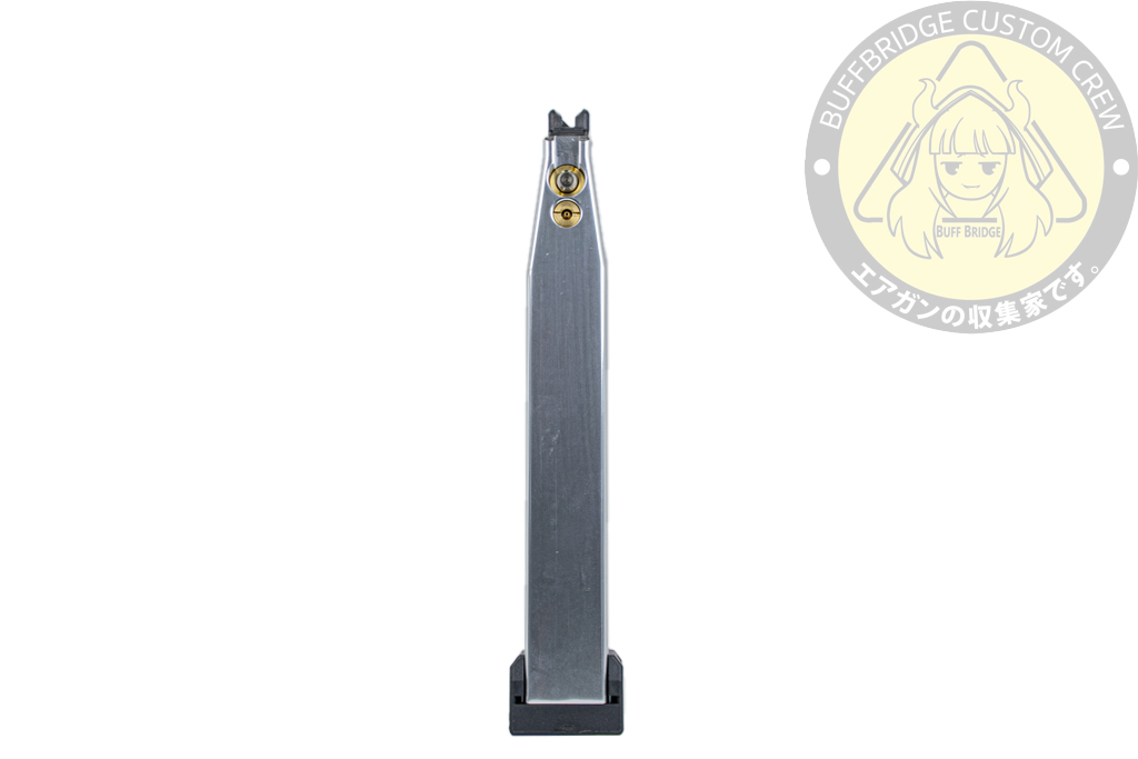 TTI AIRSOFT : 50Rds CNC Aluminum Lightweight Hi-Capa Gas Airsoft Magazine -Silver 3