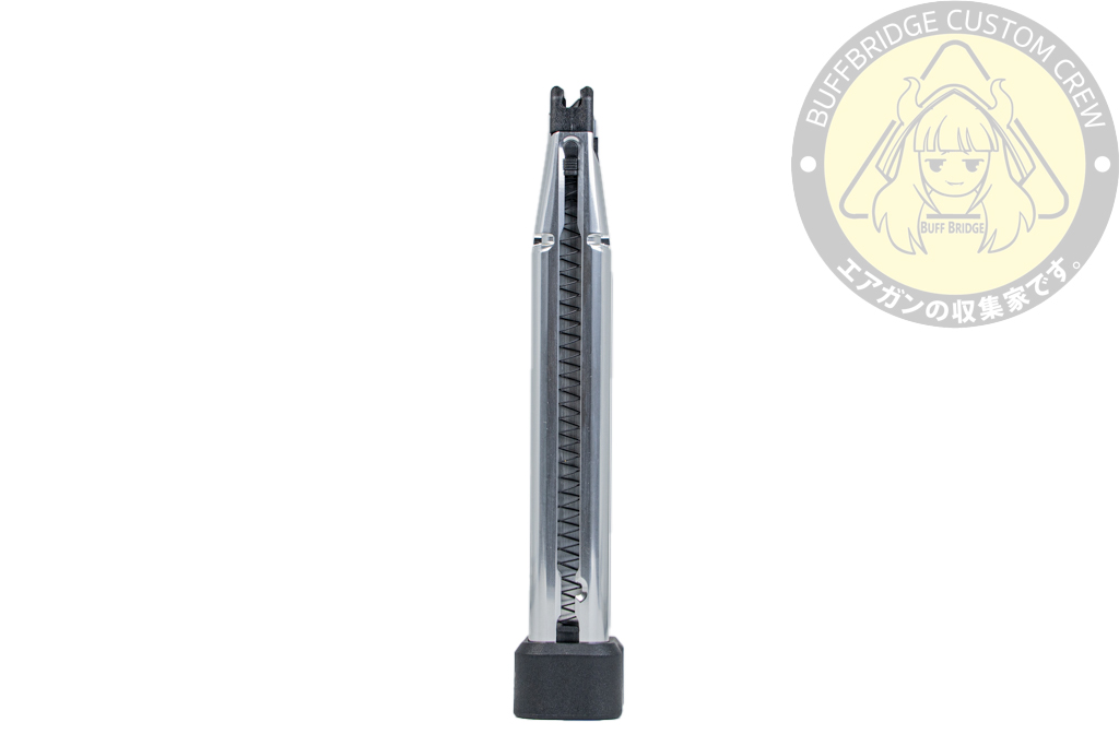 TTI AIRSOFT : 50Rds CNC Aluminum Lightweight Hi-Capa Gas Airsoft Magazine -Silver 4