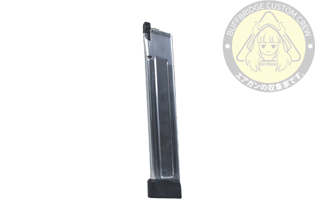TTI AIRSOFT : 50Rds CNC Aluminum Lightweight Hi-Capa Gas Airsoft Magazine -Silver 5