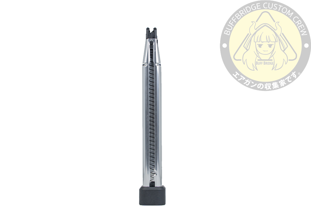 TTI AIRSOFT : 50Rds CNC Aluminum Lightweight Hi-Capa Gas Airsoft Magazine -Silver 7