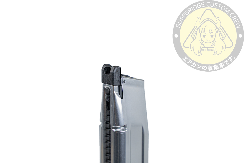 TTI AIRSOFT : 50Rds CNC Aluminum Lightweight Hi-Capa Gas Airsoft Magazine -Silver 10