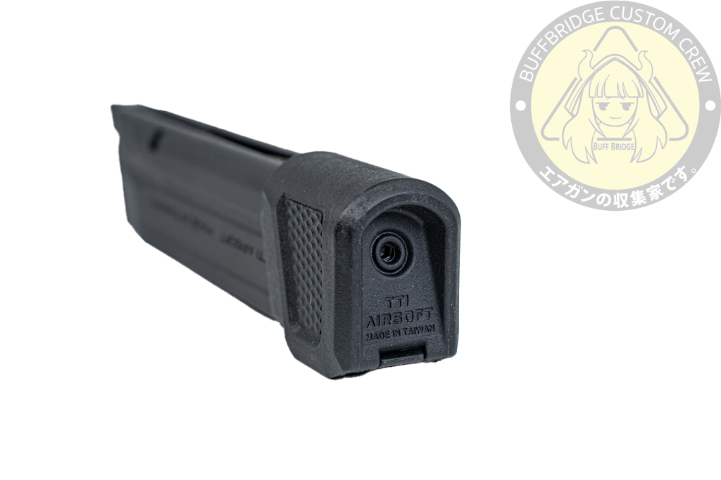 TTI AIRSOFT : 28Rds Lightweight Gas Airsoft Magazine for VFC M17 P320 GBBSeries - Black 7