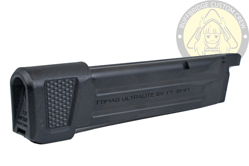 TTI AIRSOFT : 28Rds Lightweight Gas Airsoft Magazine for VFC M17 P320 GBBSeries - Black 8