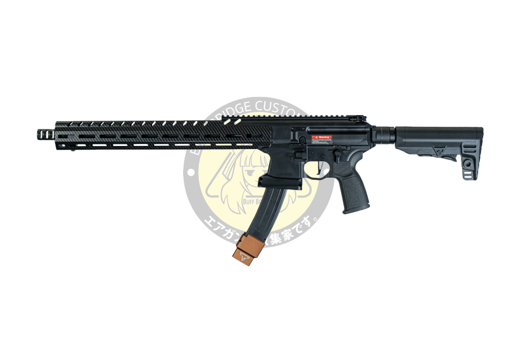 STRATOS X Airsoft TTI MPX JW3 Style 16.0 Gas GBB Airsoft (Faux Carbon Fiber Handguard)