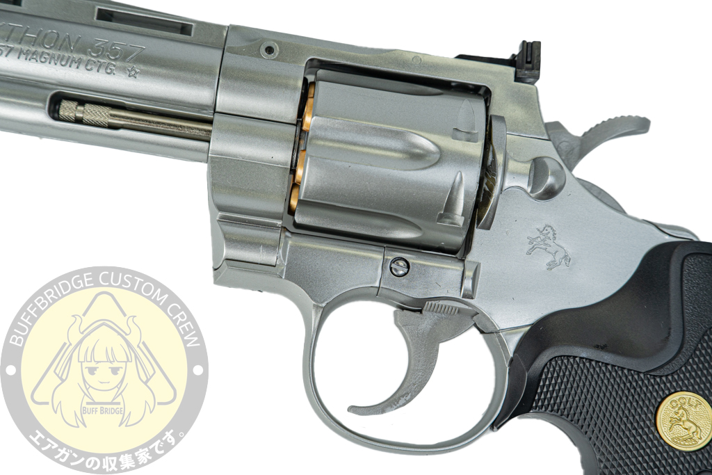 Tokyo Marui : Colt Python .357 Magnum 4-inch Stainless Steel Air Revolver 4