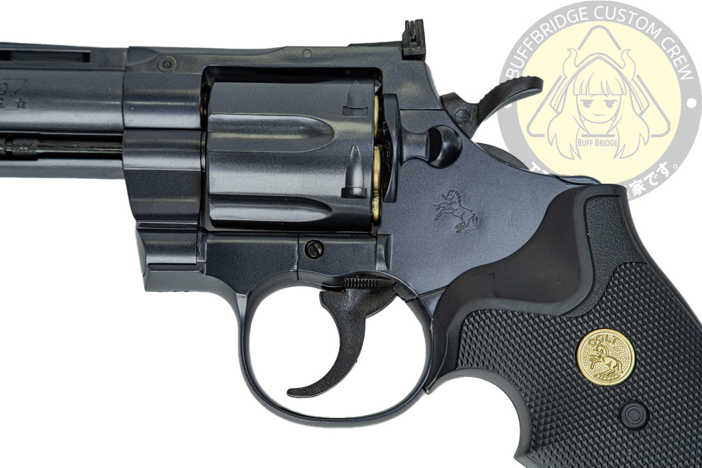 Tokyo Marui : Colt Python .357 Magnum 6-inch Black Air Revolver 4