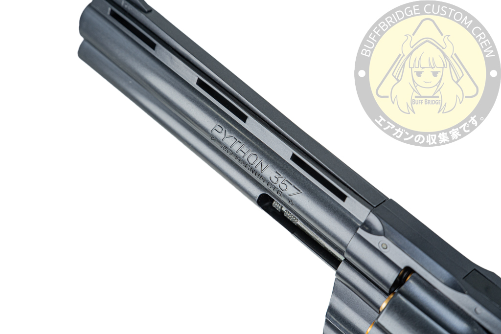 Tokyo Marui : Colt Python .357 Magnum 6-inch Black Air Revolver 5
