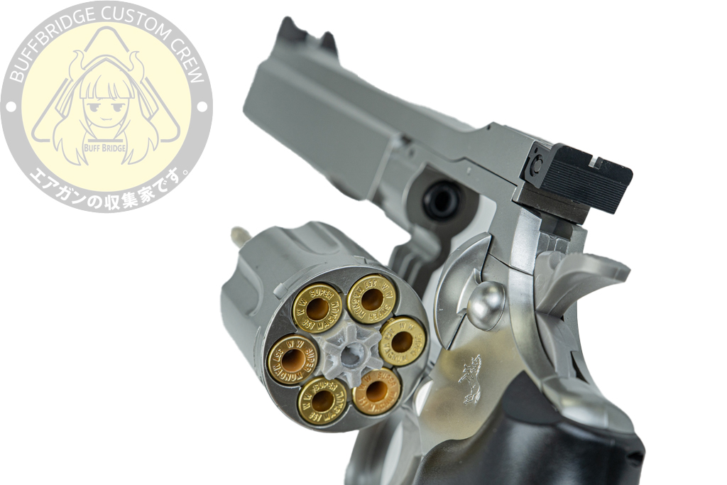Tokyo Marui : Colt Python .357 Magnum PPC Custom 6-inch Stainless Steel Air Revolver 6