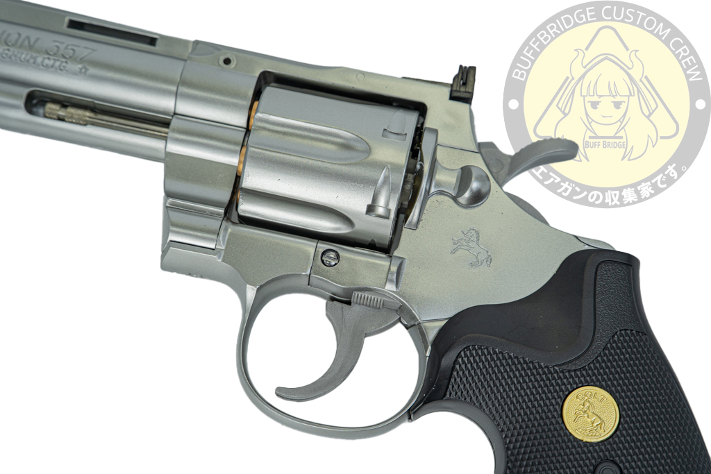 Tokyo Marui : Colt Python .357 Magnum 6-inch Stainless Steel Air Revolver 4