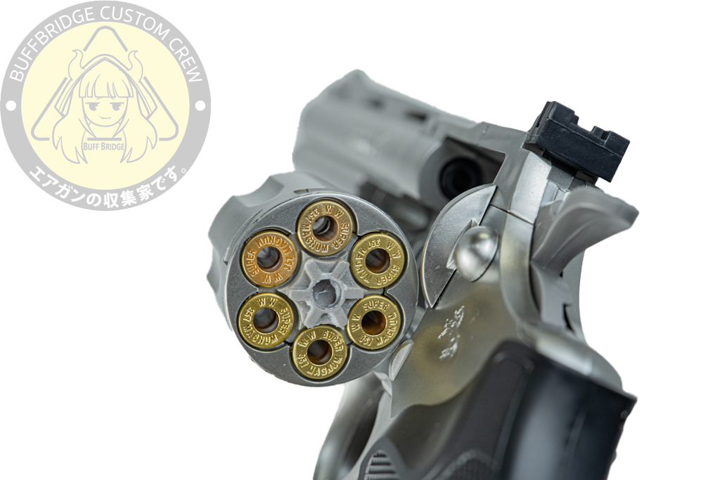 Tokyo Marui : Colt Python .357 Magnum 6-inch Stainless Steel Air Revolver 6