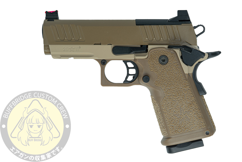 EMG X SAVIA : Staccato CS Compact 2011 GBB Airsoft w/ Master Grip (FDE)